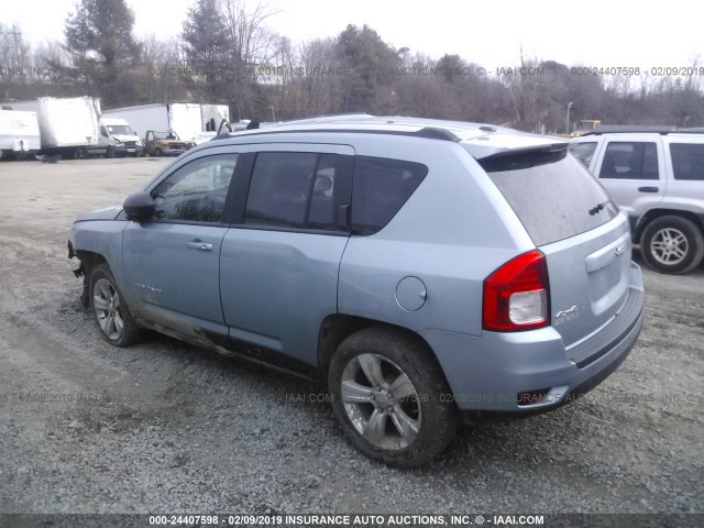 1C4NJDBBXDD249591 - 2013 JEEP COMPASS SPORT BLUE photo 3