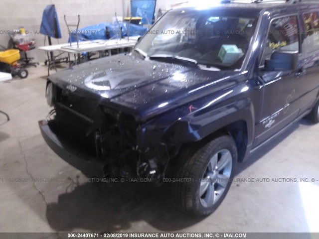 1C4NJPFB3DD251615 - 2013 JEEP PATRIOT LATITUDE Dark Blue photo 6