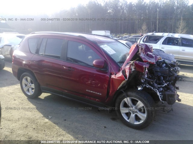 1C4NJCEB9FD329473 - 2015 JEEP COMPASS LATITUDE RED photo 1