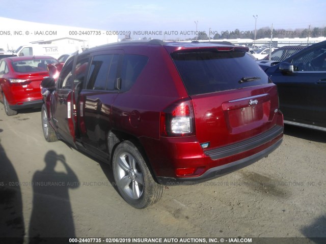 1C4NJCEB9FD329473 - 2015 JEEP COMPASS LATITUDE RED photo 3