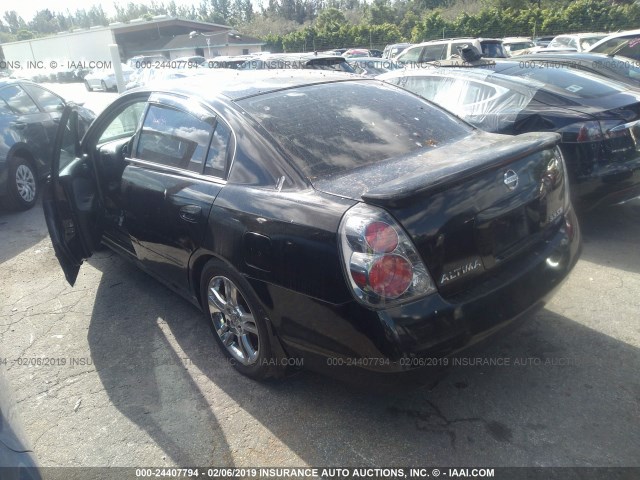 1N4BL11E75C220330 - 2005 NISSAN ALTIMA SE/SL/SE-R BLACK photo 3