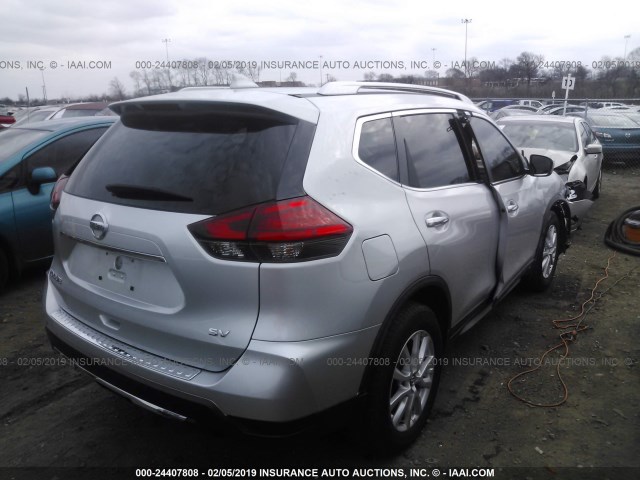 KNMAT2MT9HP616858 - 2017 NISSAN ROGUE S/SV SILVER photo 4