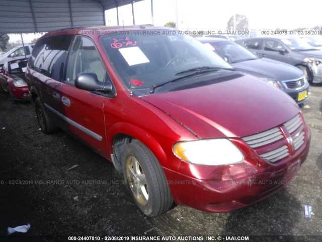 1D4GP24R56B634211 - 2006 DODGE GRAND CARAVAN SE RED photo 1