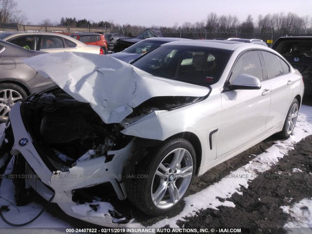 WBA4C9C51GG136513 - 2016 BMW 428 XI/GRAN COUPE/SULEV WHITE photo 2