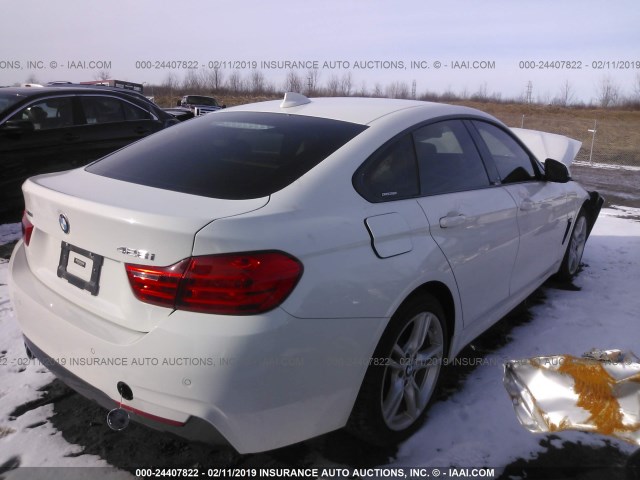 WBA4C9C51GG136513 - 2016 BMW 428 XI/GRAN COUPE/SULEV WHITE photo 4