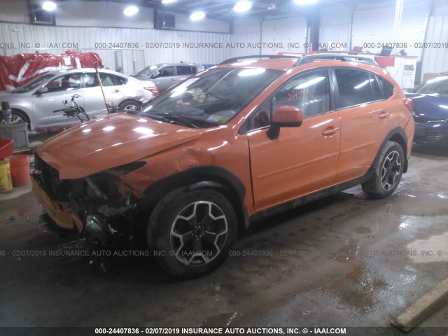 JF2GPAWC8DH880438 - 2013 SUBARU XV CROSSTREK 2.0 PREMIUM ORANGE photo 2