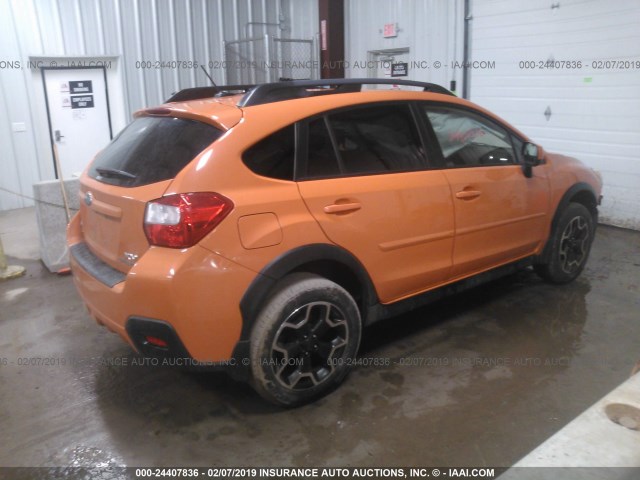 JF2GPAWC8DH880438 - 2013 SUBARU XV CROSSTREK 2.0 PREMIUM ORANGE photo 4