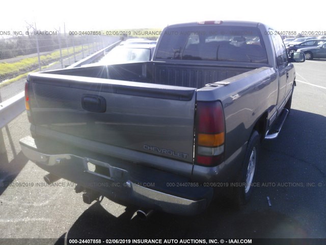 2GCEC19T4Y1255329 - 2000 CHEVROLET SILVERADO C1500 GRAY photo 4