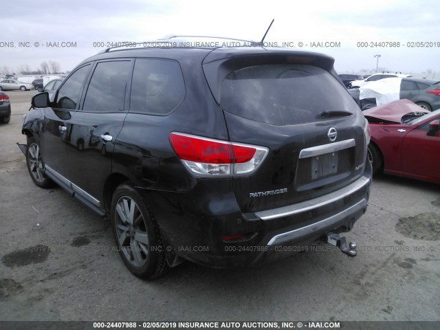5N1AR2MN5DC683339 - 2013 NISSAN PATHFINDER S/SV/SL/PLATINUM BLACK photo 3