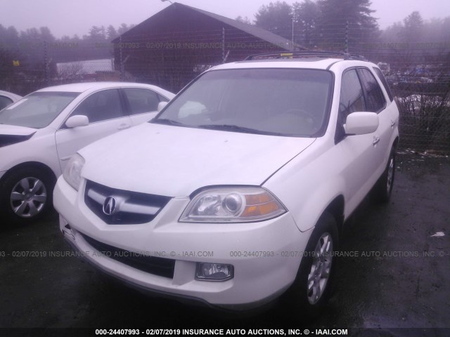 2HNYD188X5H523627 - 2005 ACURA MDX TOURING WHITE photo 2