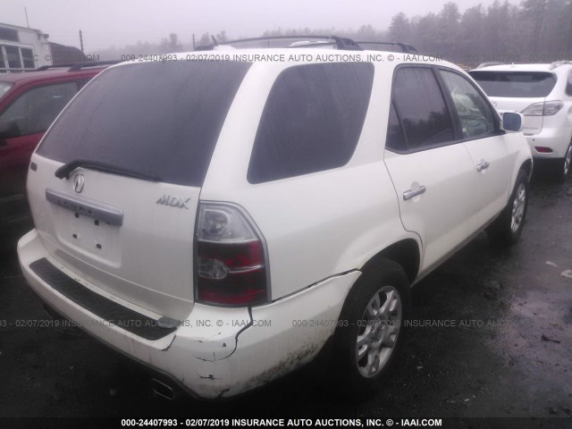 2HNYD188X5H523627 - 2005 ACURA MDX TOURING WHITE photo 4