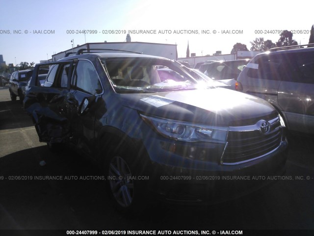 5TDZKRFH2GS135572 - 2016 TOYOTA HIGHLANDER LE/LE PLUS GRAY photo 1