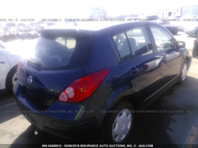 3N1BC13E49L355561 - 2009 NISSAN VERSA S/SL BLUE photo 4