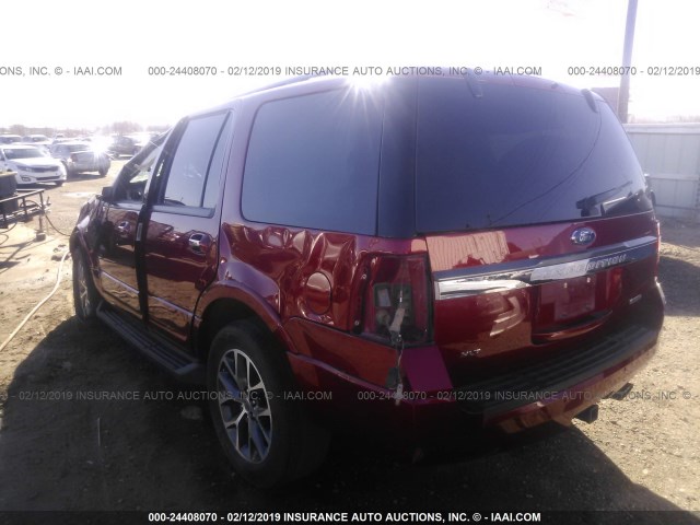 1FMJU1JT0HEA41472 - 2017 FORD EXPEDITION XLT/KING RANCH RED photo 3