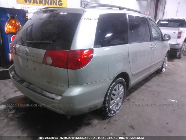 5TDKK4CC8AS329317 - 2010 TOYOTA SIENNA CE/LE GREEN photo 4