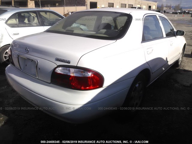 1YVGF22C525290431 - 2002 MAZDA 626 LX WHITE photo 4