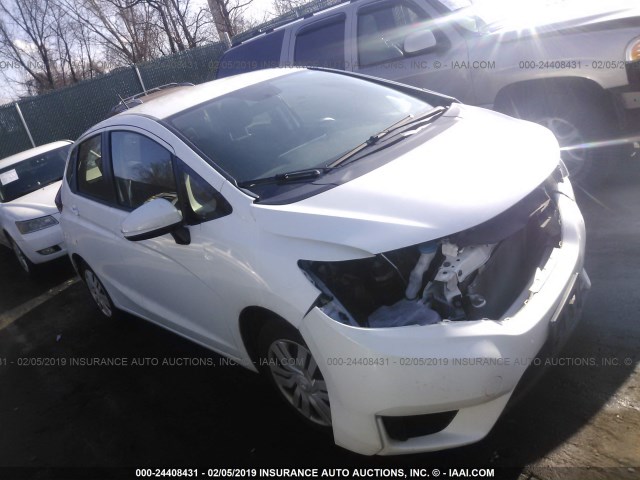 JHMGK5H59GX002187 - 2016 HONDA FIT LX WHITE photo 1