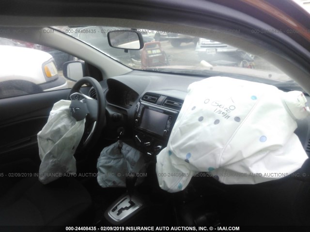 ML32A3HJ1KH003985 - 2019 MITSUBISHI MIRAGE ES ORANGE photo 5