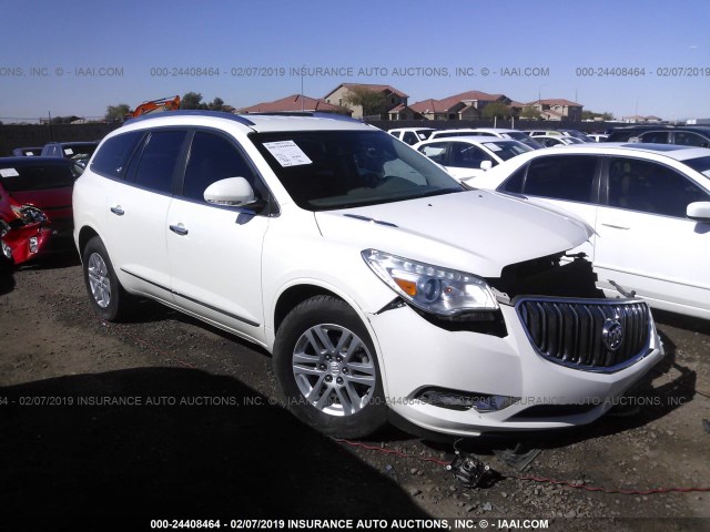 5GAKRAKD1EJ307362 - 2014 BUICK ENCLAVE WHITE photo 1