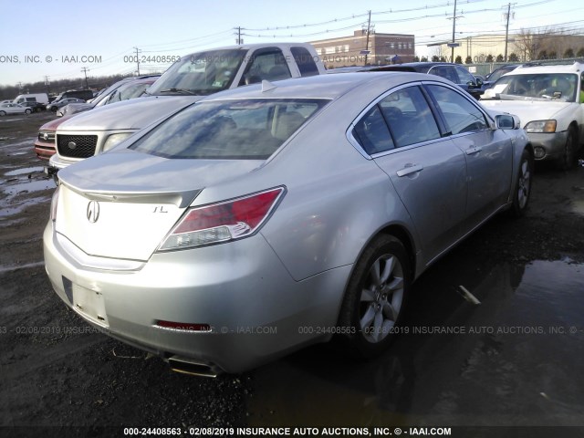 19UUA8F52DA007775 - 2013 ACURA TL TECH SILVER photo 4