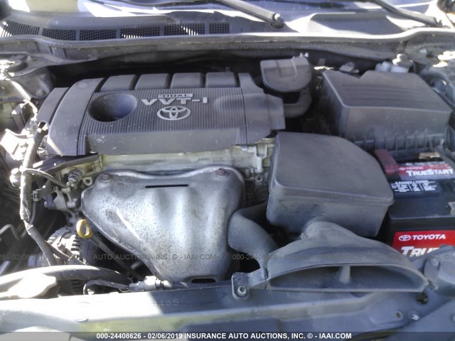 4T1BF3EK1AU028835 - 2010 TOYOTA CAMRY GRAY photo 10