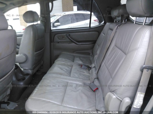 5TDBT44A73S176216 - 2003 TOYOTA SEQUOIA SR5 GRAY photo 8