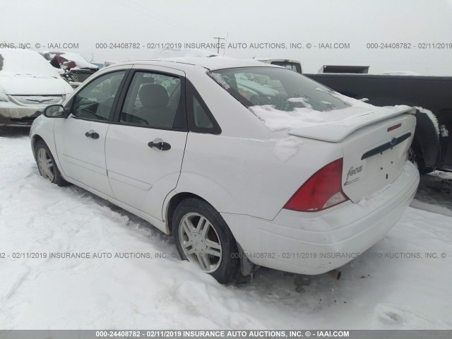 1FAFP34341W218474 - 2001 FORD FOCUS SE/SE SPORT WHITE photo 3