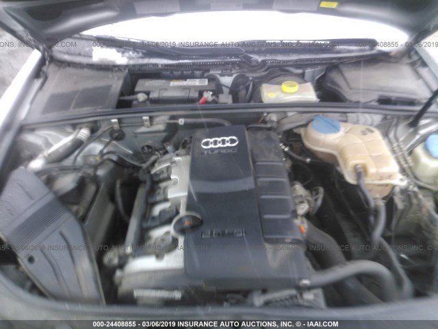 WAUDF78E36A138222 - 2006 AUDI A4 2.0T QUATTRO GRAY photo 10