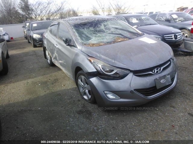 KMHDH4AE1DU575407 - 2013 HYUNDAI ELANTRA GLS/LIMITED SILVER photo 1