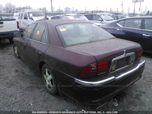 1LNHM87A01Y660770 - 2001 LINCOLN LS MAROON photo 3