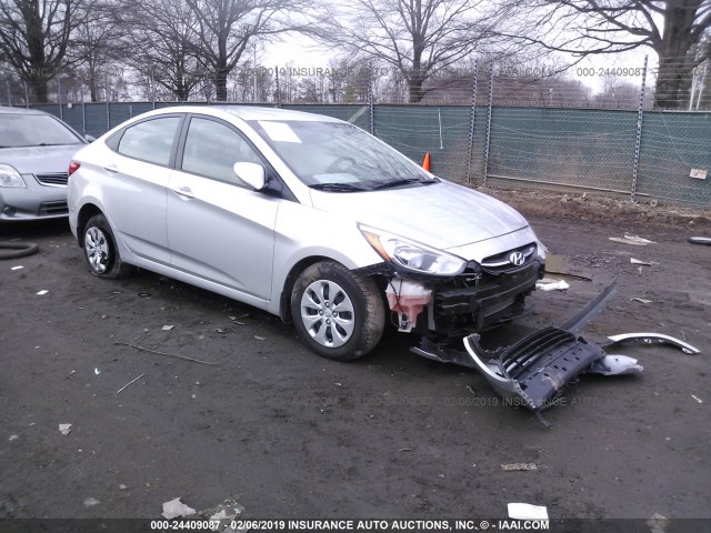 KMHCT4AE4GU092475 - 2016 HYUNDAI ACCENT SE SILVER photo 1