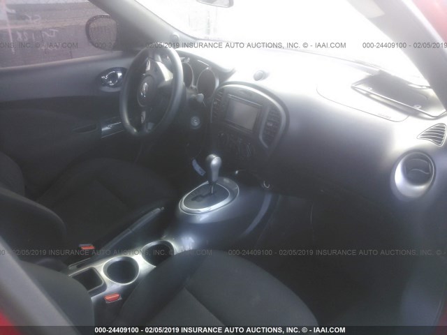 JN8AF5MR2ET355657 - 2014 NISSAN JUKE S/SV/SL/NISMO RED photo 5