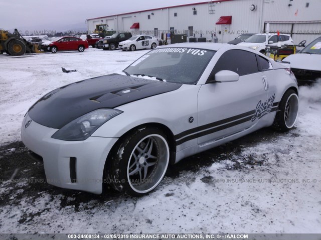 JN1BZ34D08M700489 - 2008 NISSAN 350Z COUPE SILVER photo 2