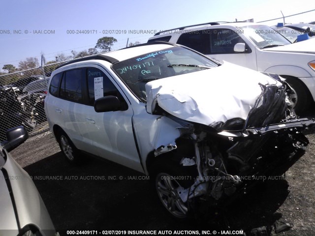 5XYZG3AB4CG096637 - 2012 HYUNDAI SANTA FE GLS WHITE photo 1