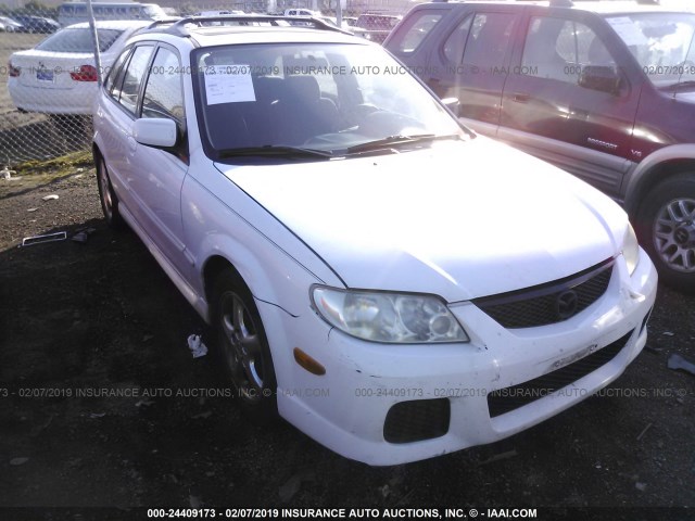 JM1BJ245521522093 - 2002 MAZDA PROTEGE PR5 WHITE photo 1