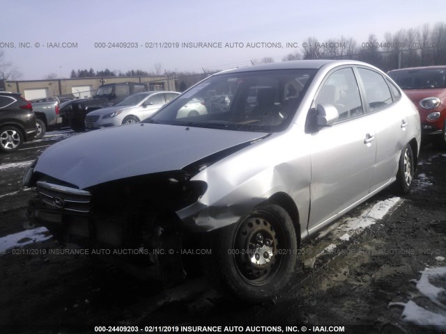 KMHDU46D49U800471 - 2009 HYUNDAI ELANTRA GLS/SE SILVER photo 2