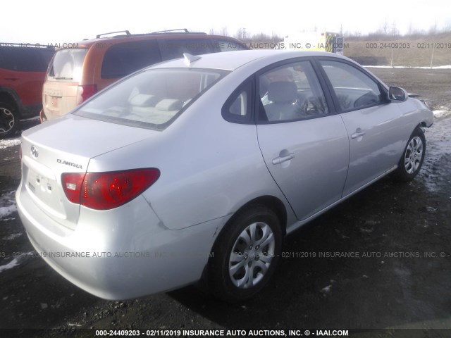 KMHDU46D49U800471 - 2009 HYUNDAI ELANTRA GLS/SE SILVER photo 4