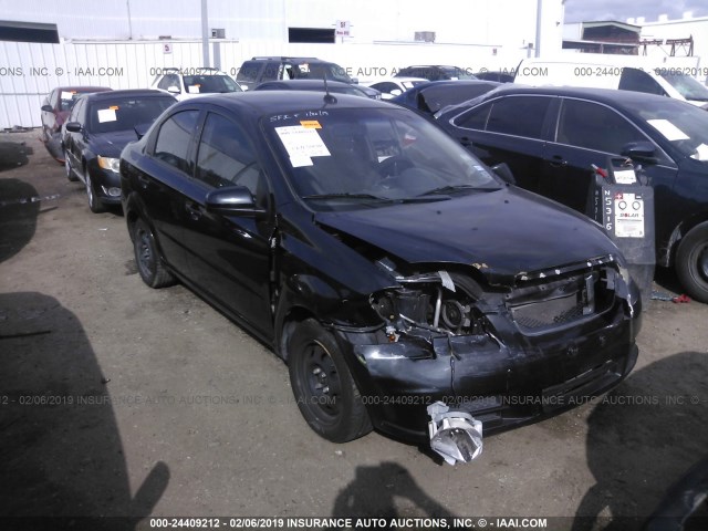 KL1TD56E79B392677 - 2009 CHEVROLET AVEO LS/LT Սև լուսանկար 1