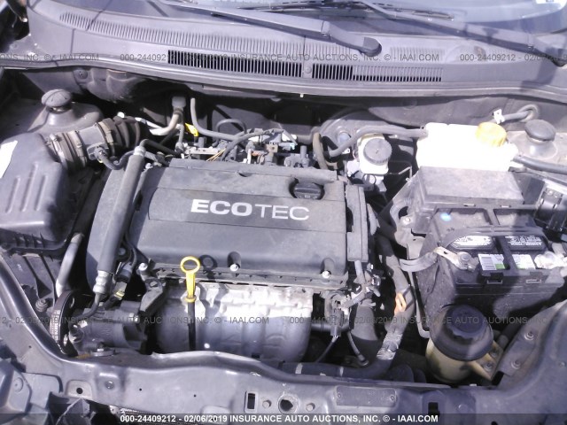 KL1TD56E79B392677 - 2009 CHEVROLET AVEO LS/LT Սև լուսանկար 10