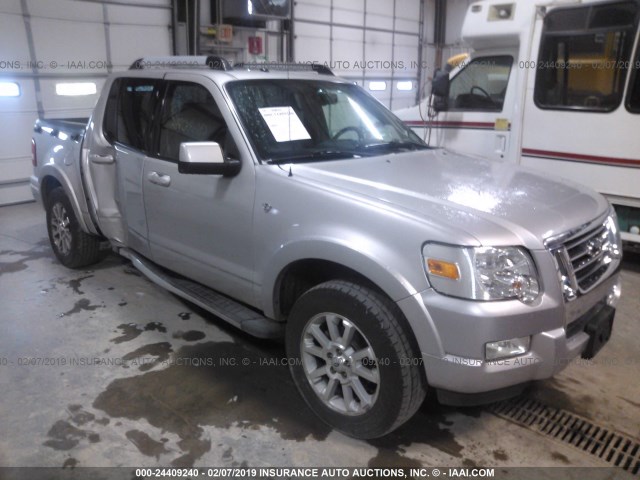 1FMEU33887UB01590 - 2007 FORD EXPLORER SPORT TR LIMITED SILVER photo 1