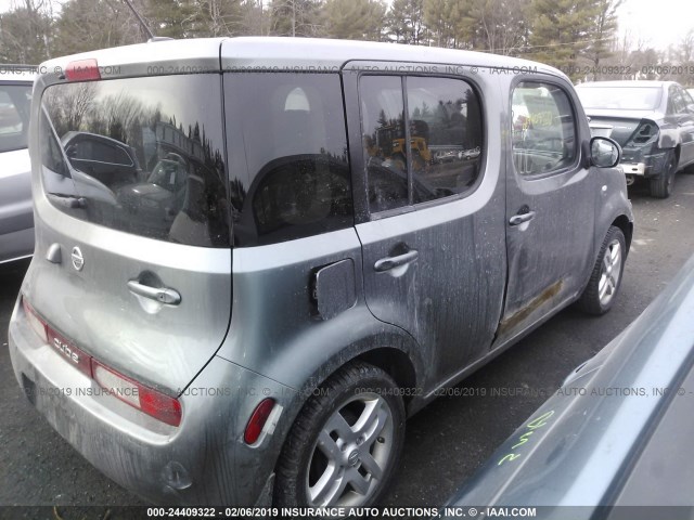 JN8AZ2KR1AT156201 - 2010 NISSAN CUBE S/SL/KROM GRAY photo 4