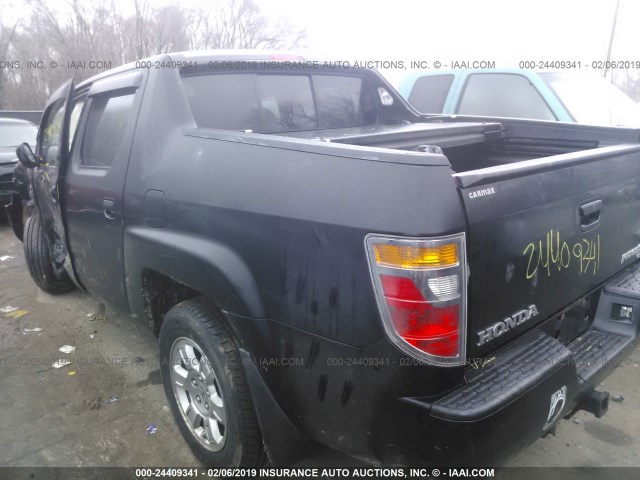 2HJYK165X8H540433 - 2008 HONDA RIDGELINE RTL BLACK photo 3