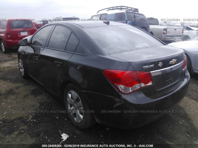 1G1PA5SH8E7367652 - 2014 CHEVROLET CRUZE LS BLACK photo 3