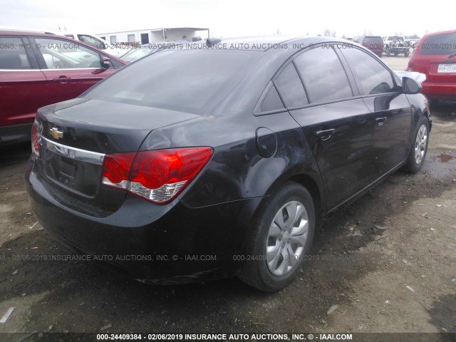 1G1PA5SH8E7367652 - 2014 CHEVROLET CRUZE LS BLACK photo 4