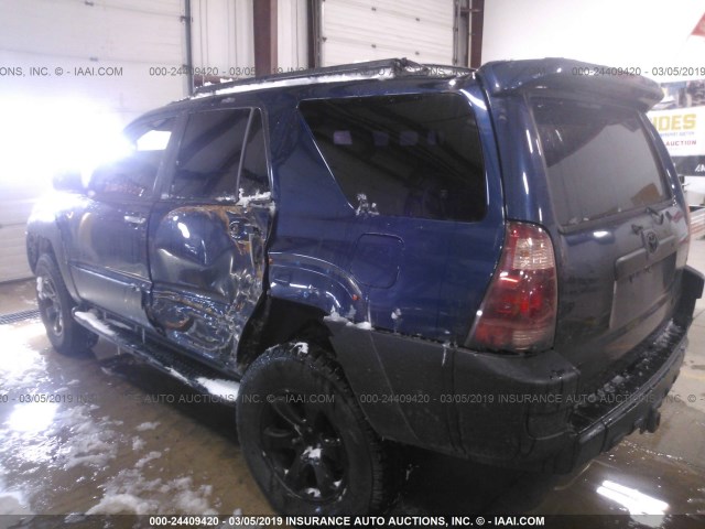 JTEZT14R530003070 - 2003 TOYOTA 4RUNNER SR5/SPORT BLUE photo 3