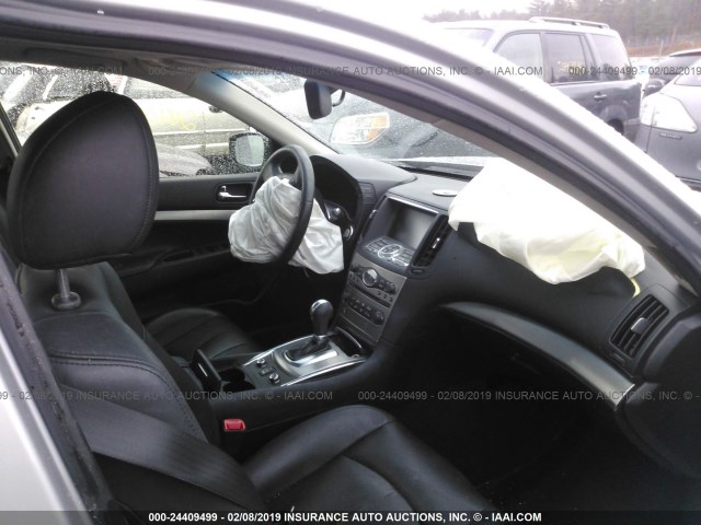 JN1DV6AR8CM730239 - 2012 INFINITI G25 SILVER photo 5