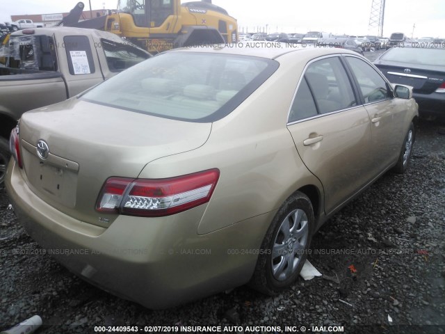 4T1BF3EK1BU602755 - 2011 TOYOTA CAMRY SE/LE/XLE 金色 照片 4