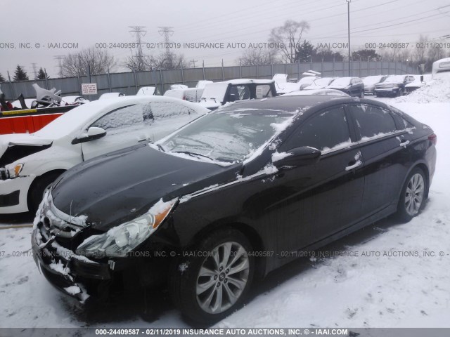 5NPEC4AB6BH315590 - 2011 HYUNDAI SONATA SE/LIMITED BLACK photo 2