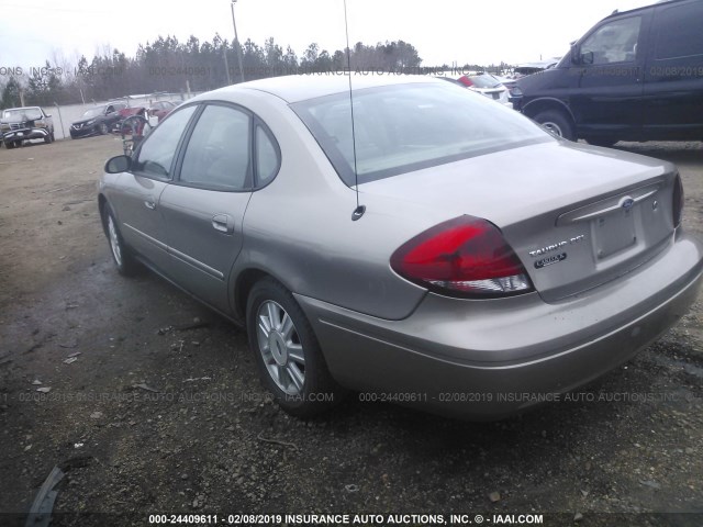 1FAFP56225A229864 - 2005 FORD TAURUS SEL BEIGE photo 3