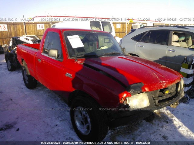 1FTYR10D43PB86056 - 2003 FORD RANGER RED photo 1